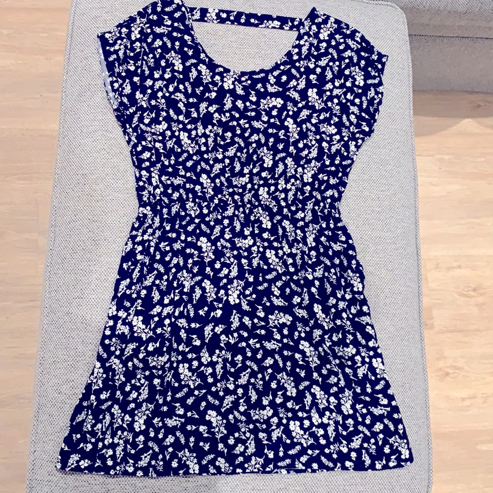 Cute navy and white floral dress